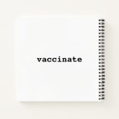 Vaccineer notebook notitieboek (Achterkant)