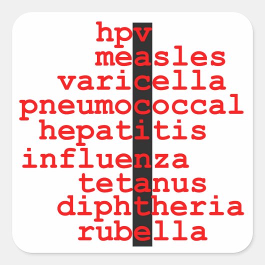 Vaccineer stickers (Voorkant)