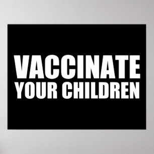 Vaccineer uw kinderen poster