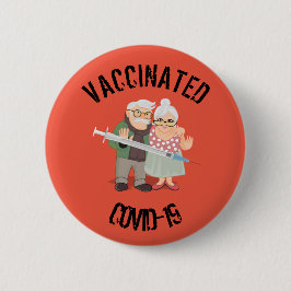 Vaccineerd COVID-19 6 cm Ronde badge Ronde Button 5,7 Cm