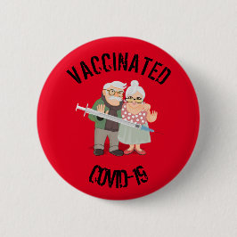 Vaccineerd COVID-19 6 cm Ronde badge Ronde Button 5,7 Cm