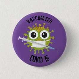 Vaccineerd COVID-19 Ronde Button 5,7 Cm