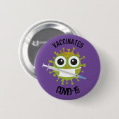 Vaccineerd COVID-19 Ronde Button 5,7 Cm (Voorkant /achterkant)