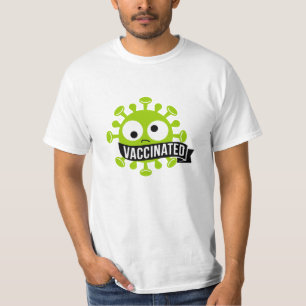 Vaccineerde T-shirt met Vintage-stijl