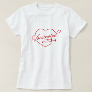 Vaccineerde T-shirt met Vintage-stijl