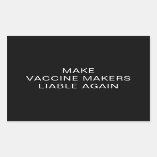 VACCINEMAKERS OPNIEUW BETROUWBAAR MAKEN IN STICKER