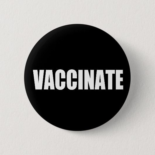 Vaccineren Ronde Button 5,7 Cm (Voorkant)
