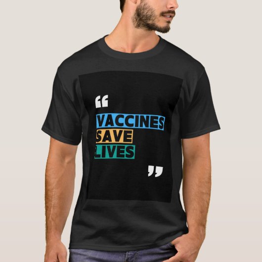 Vaccins redden levens T-shirt | Ooggezondheidsbewu (Voorkant)
