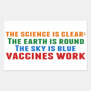 Vaccins Werken Pro Vaccinatie Science Quote Rechthoekige Sticker