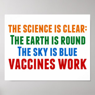 Vaccins Werken Pro Vaccinatie Wetenschap Quote Poster