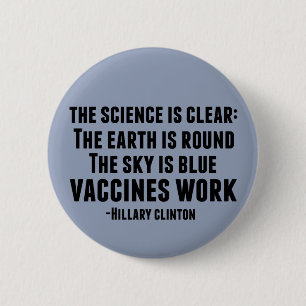 Vaccins werken ronde button 5,7 cm