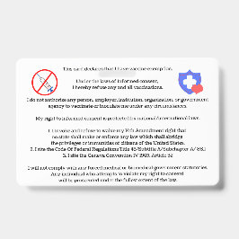 Vaccinvrijstelling Kaart Badge