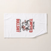 Vache à tempérament drôle vintage (Serviette à main)