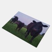 Vache à Yup de vache ! Paillasson de porte (Incliné)