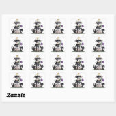 Vache assise - Stickers (Feuille)