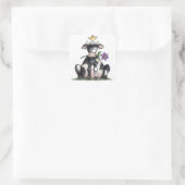 Vache assise - Stickers (Sac)