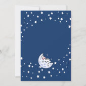 Vache au-dessus de la lune Invitation Anniversaire (Dos)