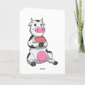 Vache au Poker avec cartes de Poker (Dos)