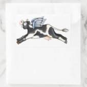 Vache avec ailes - Stickers (Sac)