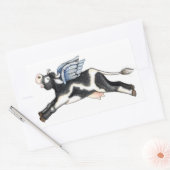 Vache avec ailes - Stickers (Enveloppe)