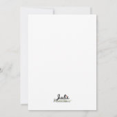 Vache avec carte de ballon rose pour l'anniversair (Dos)