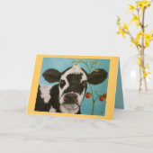 Vache avec carte de tomates cerises (Fleur jaune)
