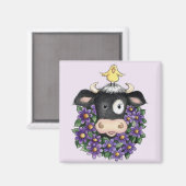 Vache avec couronne - Aimant (Recto/Verso)