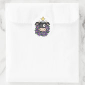 Vache avec couronne - Stickers (Sac)