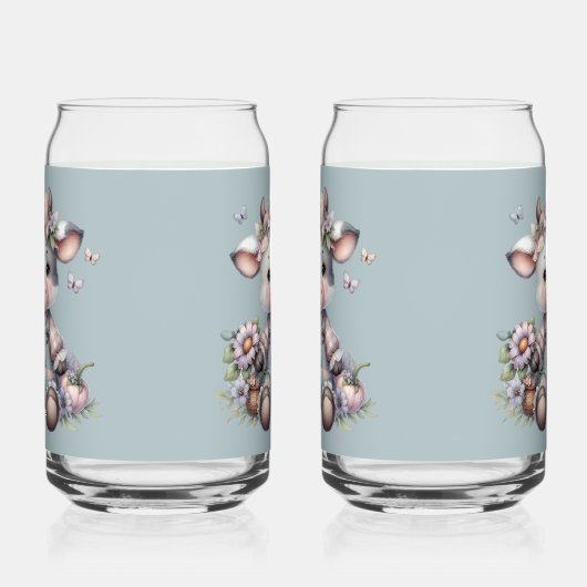 Vache Bébé mignonne Pastel dans les salons avec fl (Gauche)