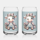 Vache Bébé mignonne Pastel dans les salons avec fl (Verso)