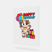 Vache Birthday Balloon Thème Cattleman Farman Cute (Angle)