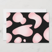 Vache caricaturale, invitation (Dos)