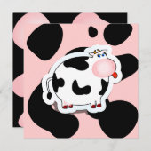 Vache caricaturale, invitation (Devant / Derrière)