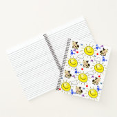 Vache Carnet spirale Soleil étoiles Nuages (Intérieur)