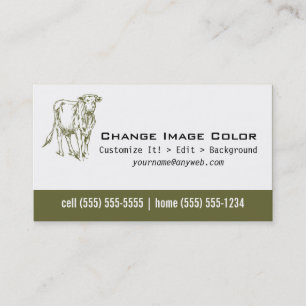 Vache - carte de visite personnel