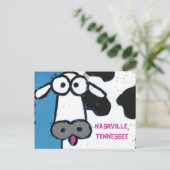 vache, CARTE POSTALE de NASHVILLE, TENNESSEE (Debout devant)