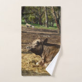 Vache C'Est Une Vie Agricole, Serviette De Bain En (Serviette à main)