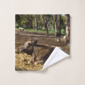 Vache C'Est Une Vie Agricole, Serviette De Bain En (Gant de toilette)