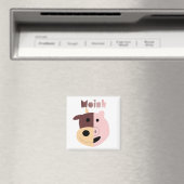 Vache + Cochon = aimant rose (In Situ (Lave-vaisselle))