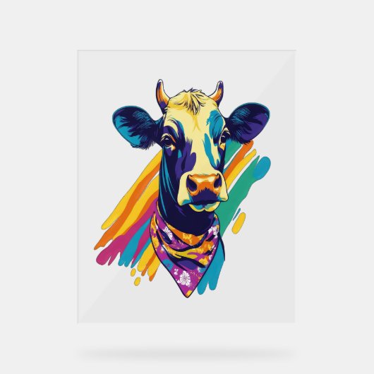 Vache colorée, Conception de Vache arc-en-ciel (Recto)