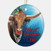 Vache comique Ornement céramique (Gauche)