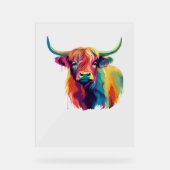 Vache cool dans le T-shirt classique de la prairie (Recto)