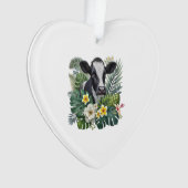 Vache dans la jungle florale Png, Vache tropicale (devant)