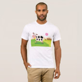 Vache Dans Un Champ Mens T-shirt (Devant entier)