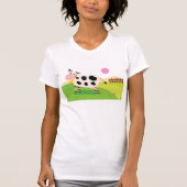 Vache Dans Un Champ T-shirt Femme (Devant)