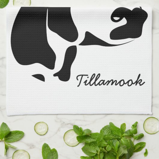 Vache de campagne serviette de cuisine (Plié)