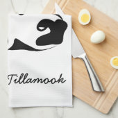 Vache de campagne serviette de cuisine (Quart Plié)