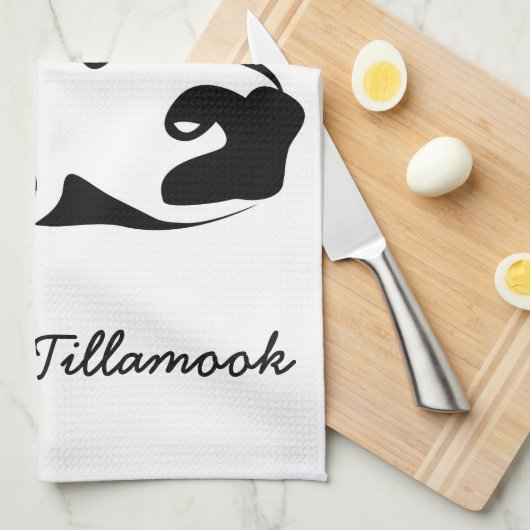 Vache de campagne serviette de cuisine (Quart Plié)