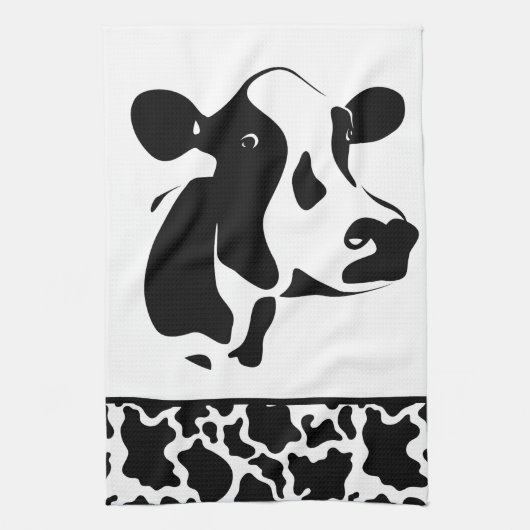 Vache de campagne serviette de cuisine (Vertical)