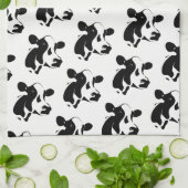 Vache de campagne serviette de cuisine (Plié)